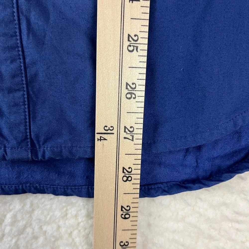 The North Face‎ Grand Tetons Button Up Shirt Long Sleeve Blue Cotton Size S